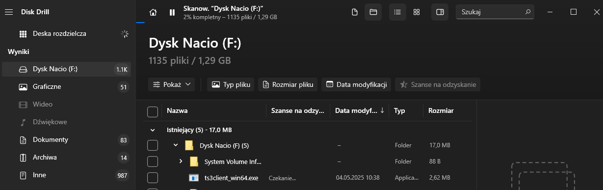 Disk Drill recovering deleted Skript.gg files from unallocated space