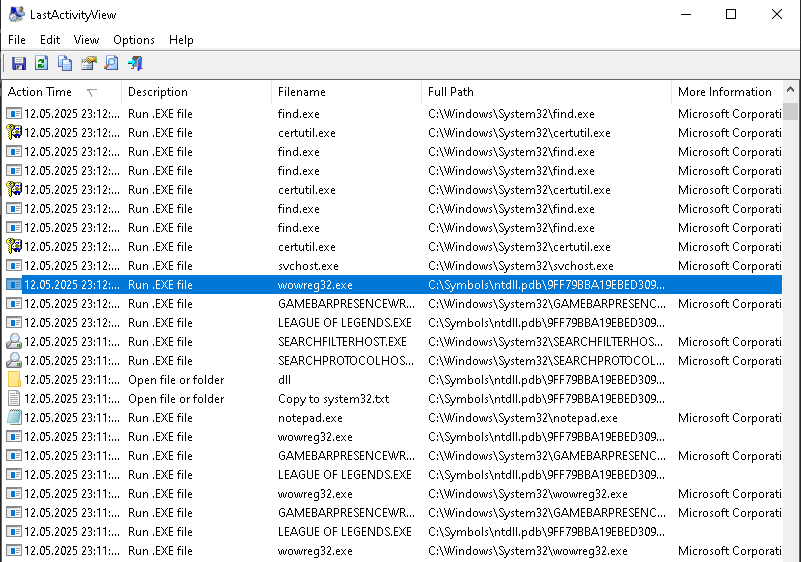 LastActivityView execution record for the Star.xyz bypass